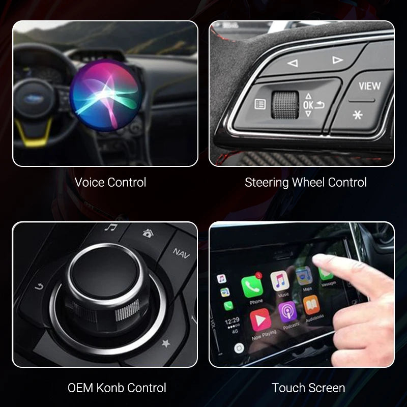 2025 2in1 Wireless Carplay&Android Auto Box 2in1 Wired to Wireless Dongle Automatic Connect Adapter Bluetooth Plug&Play Mini Box